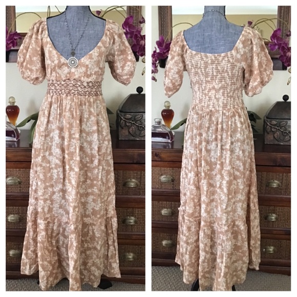 Free People Ellie Printed Maxi Dress.  NWT. - Picture 4 of 9